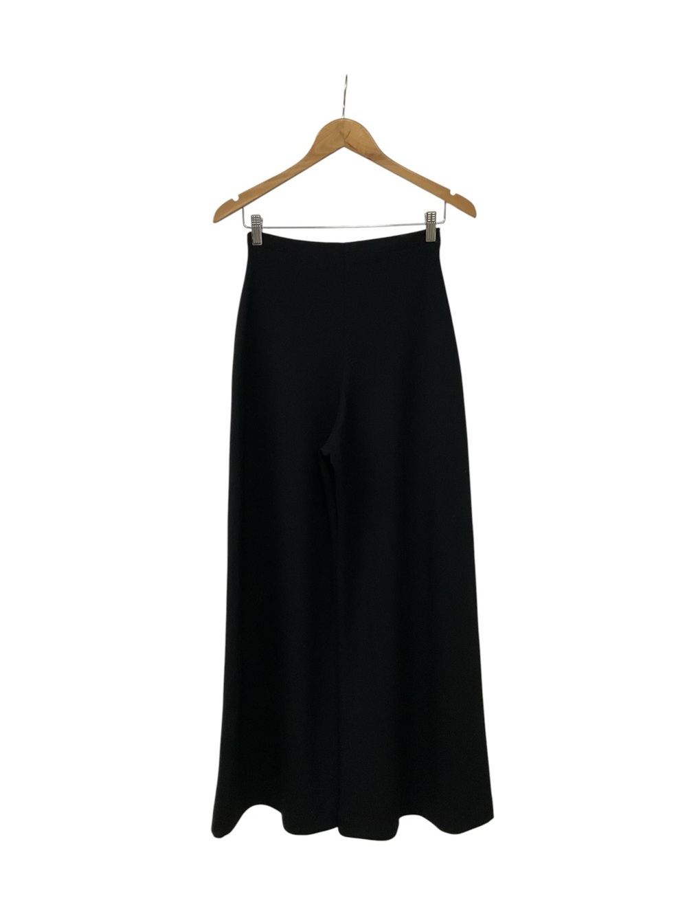 Ripley Radar Black Knit Scuba Wide Leg Pants NWT 4 L